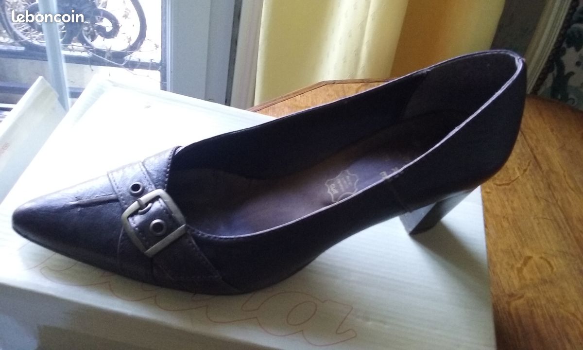 Escarpins cuir (image 1)