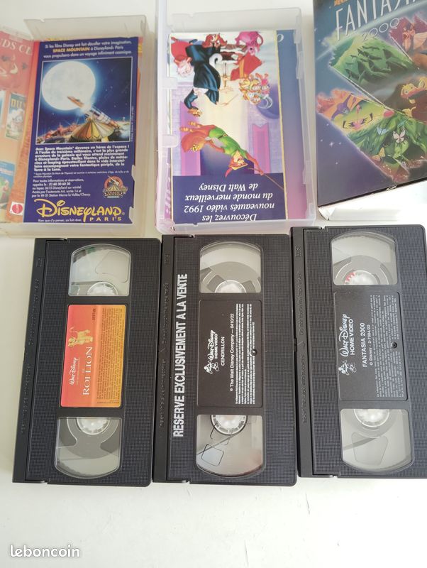 Dysney VHS: roi lion, cendrillon, fantasia (image 3)