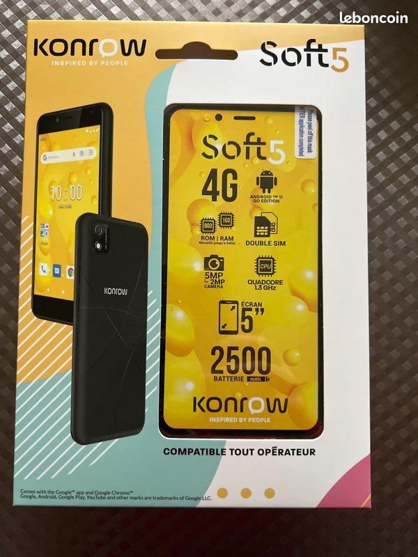 Téléphone Konrow soft 5 (image 2)