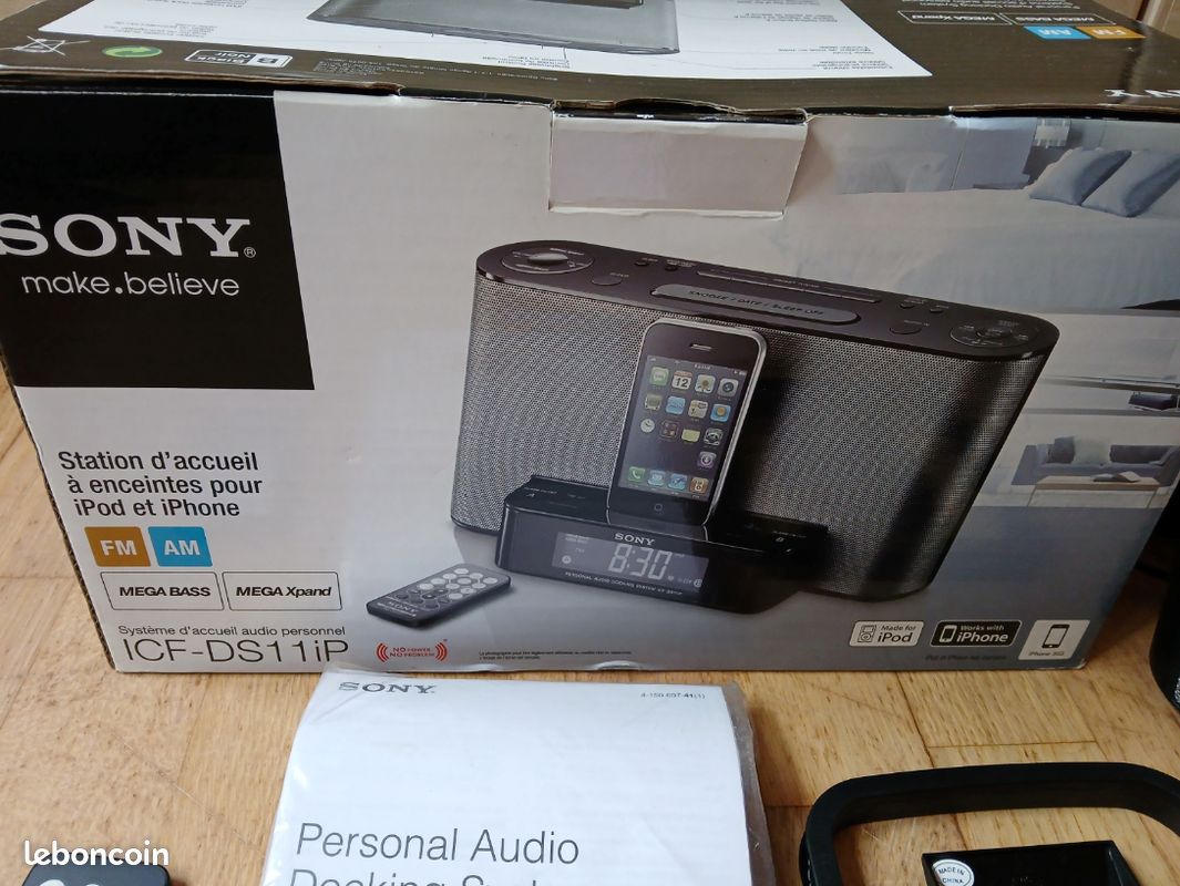 Station d'accueil Sony ICF pour iPod iPhone 3GS (image 2)