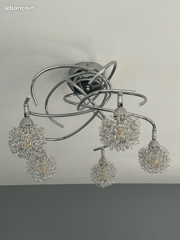 Lustres 5 boules led (image 4)