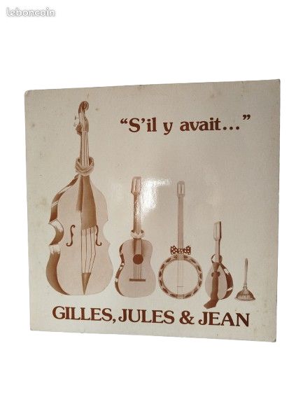 Vinyle 33 tour Gilles, Jules & Jean – S'il Y Avait ( Folk, World, & Country ) dédicacee (image 1)
