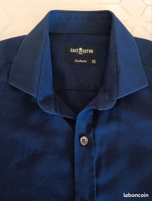 Chemises 100 Chemise Cafe Coton Exclusive Leboncoin Taille Cafe