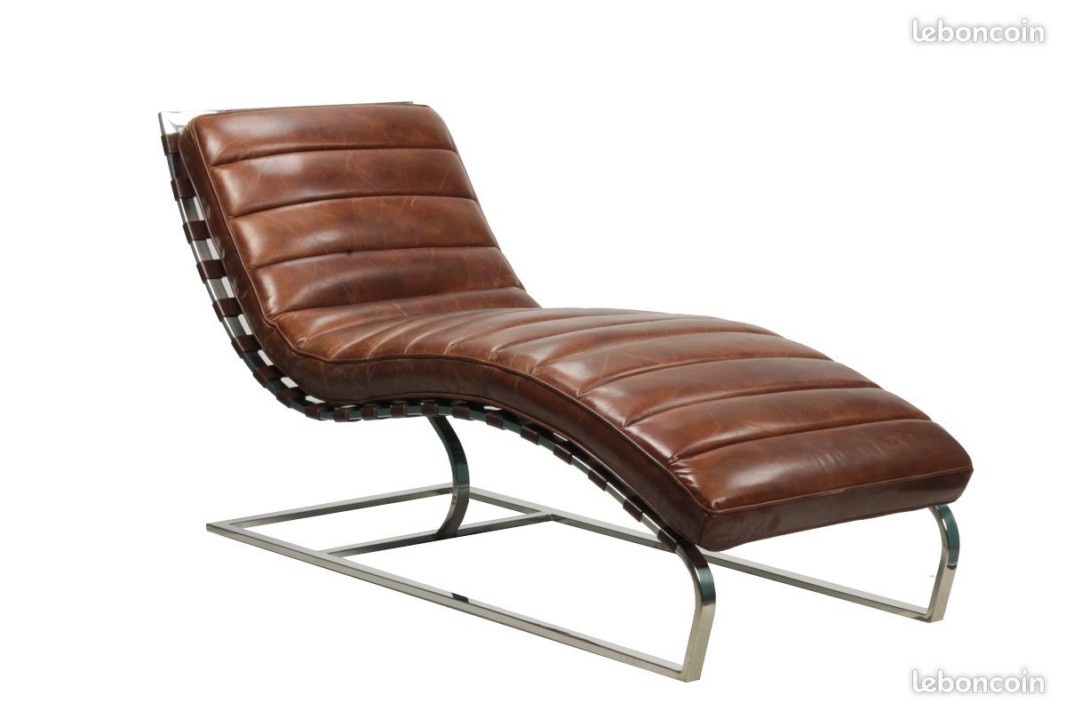 Fauteuil en cuir cigare (Neuve) - Livraison gratuite (image 2)
