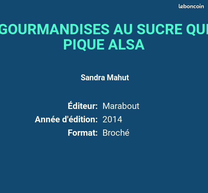 GOURMANDISES AU SUCRE QUI PIQUE ALSA - Sandra Mahut (image 2)