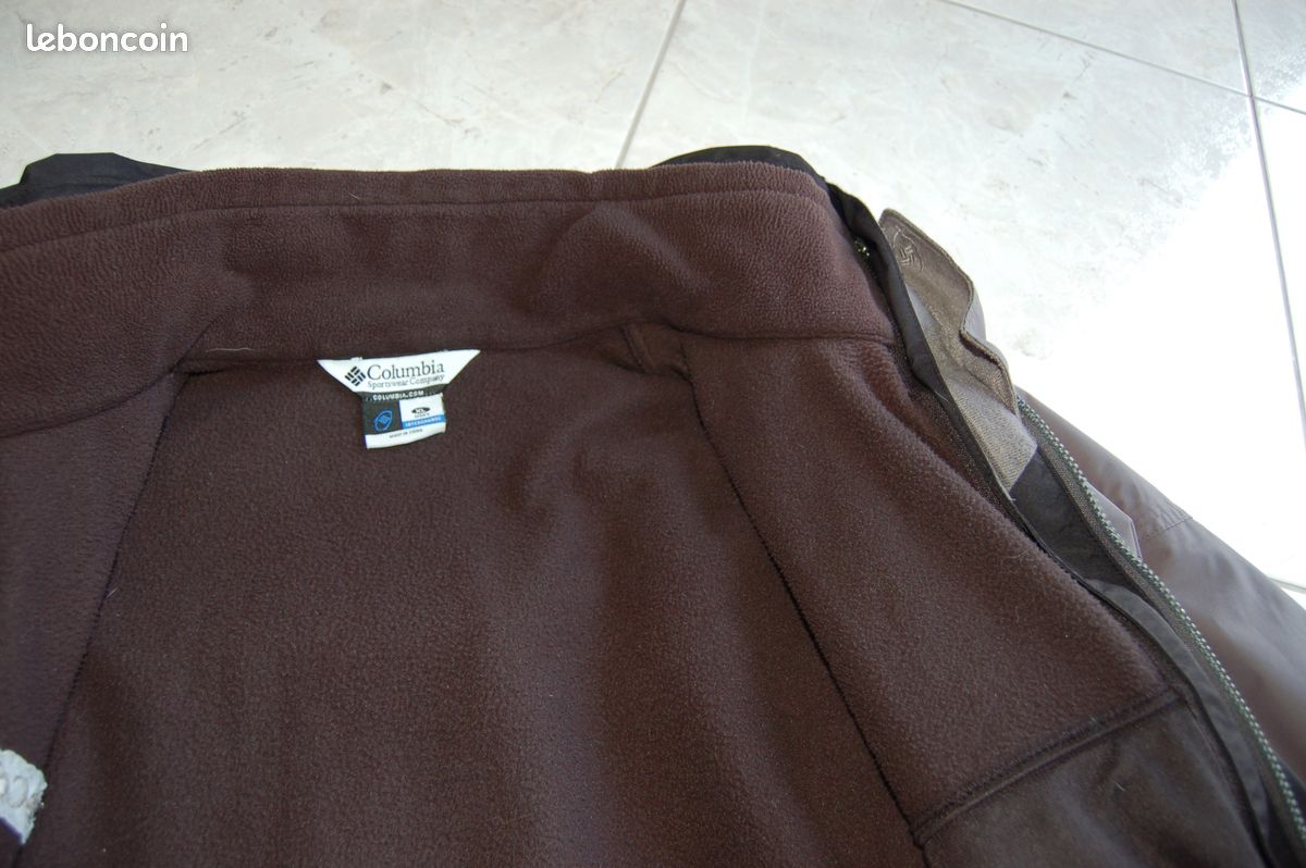 Blouson gris doublé polaire 3 USAGES Homme T. XL Marque COLOMBIA (image 3)