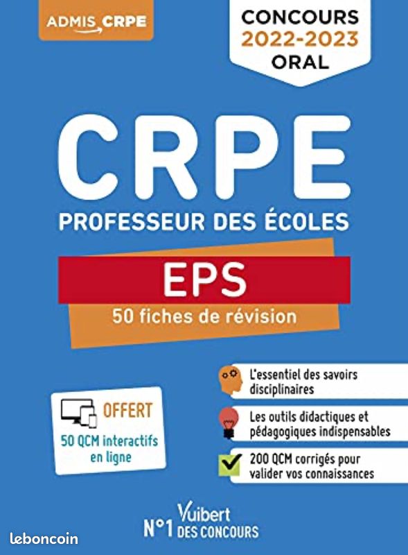CRPE EPS 50 fiches de révisions (image 1)