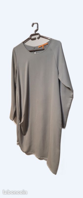 Robe Fée marabouts T42 anthracite rayonne (image 1)