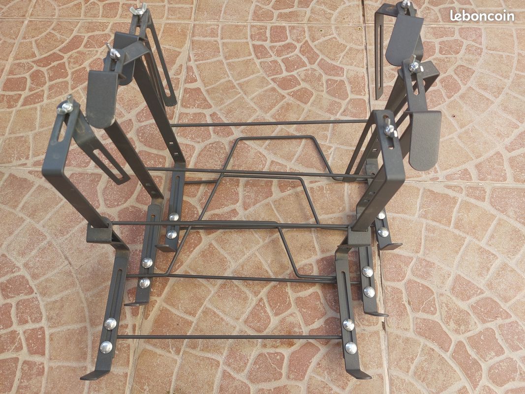 3 supports pot de fleurs pour rambarde balcon terrasse (image 3)