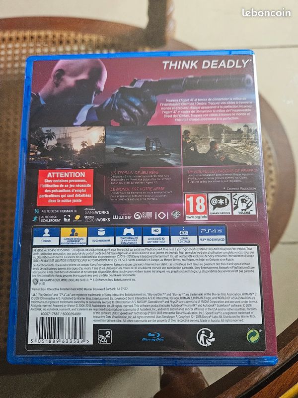 Jeu PS4 Hitman 2 (image 3)