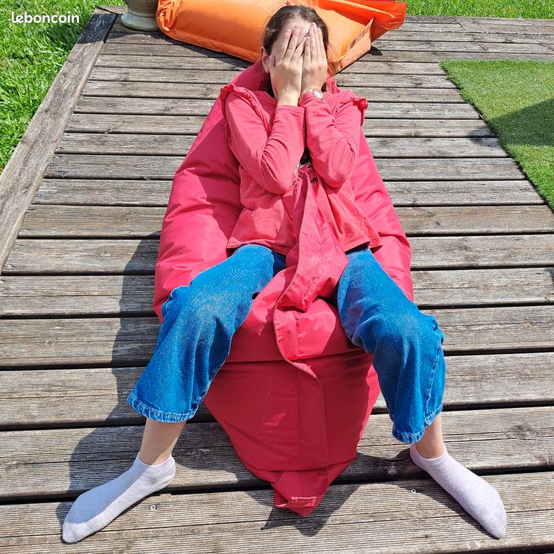 Pouf junior Fatboy rouge - 130 x 100 cm – Original (image 2)