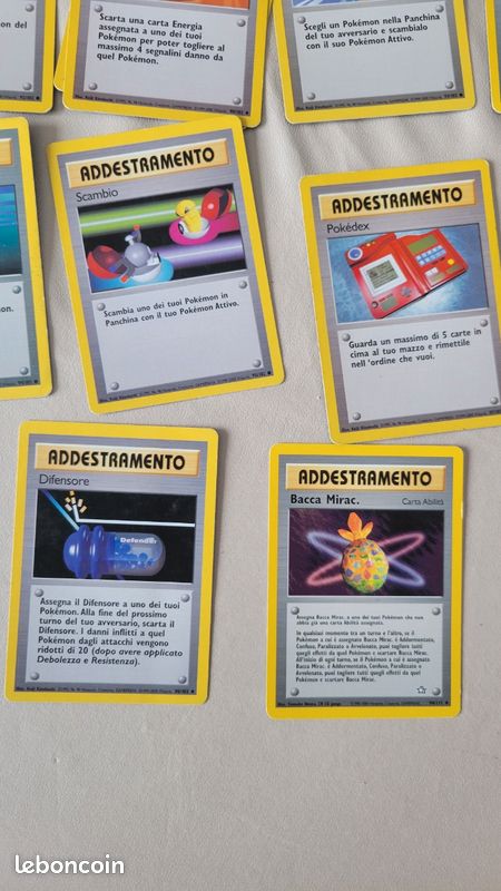 Lot 10 cartes pokmon addestramento 2 edition - Collection Lot 10 cartes pokmon addestramento 2 edition - Collection