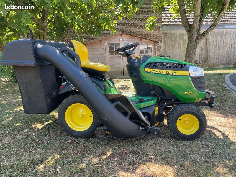 Tracteur Tondeuse John Deere x165 Bac de Ramassage (image 7)