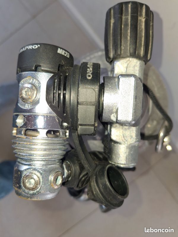 Bouteille de plongée : Bail-Out S40 aluminium équipé et gonflé Trimix 200b 21/42 (image 4)