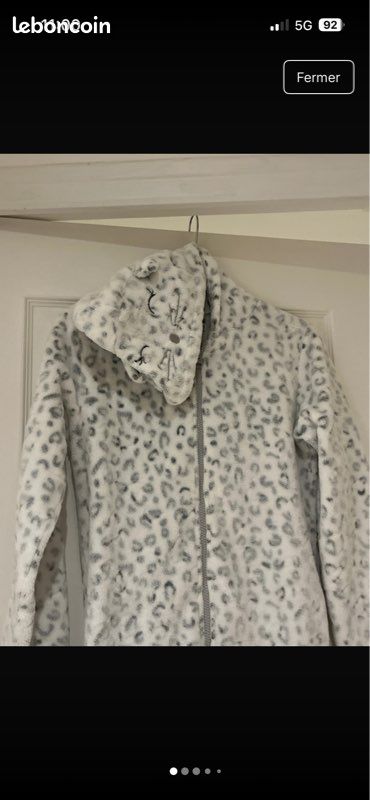 Combipyjama léopard fille 12-14 ans (image 1)