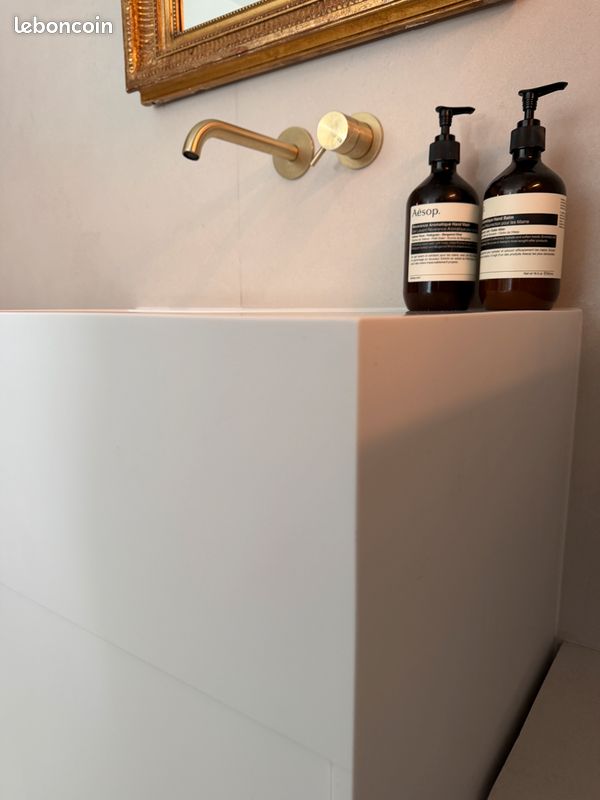 Meuble vasque acheté 4400 Euros fait sur mesure en Corian (image 3)