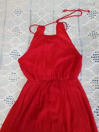 Robe Midi Rouge Asymétrique Zara Taille S - Neuve Avec étiquettes, Style Moderne