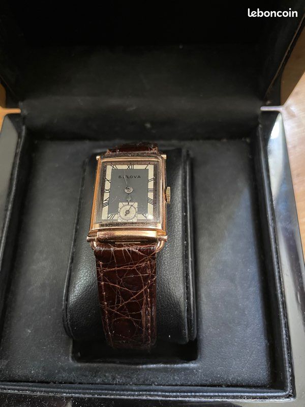 Magnifique montre vintage de collection art déco en or rempli (image 2)