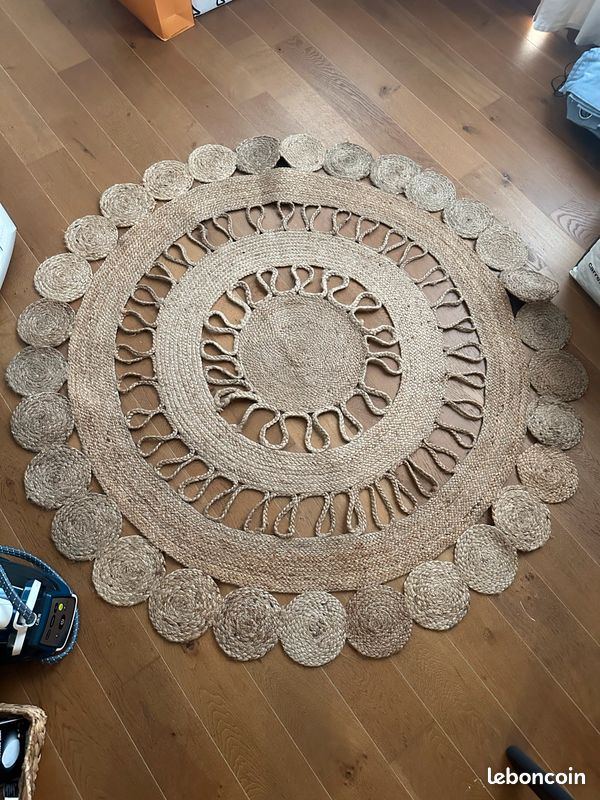 Vente urgente - Tapis rond en jute D150 MARNO - Maisons du Monde - Vente finale (image 3)