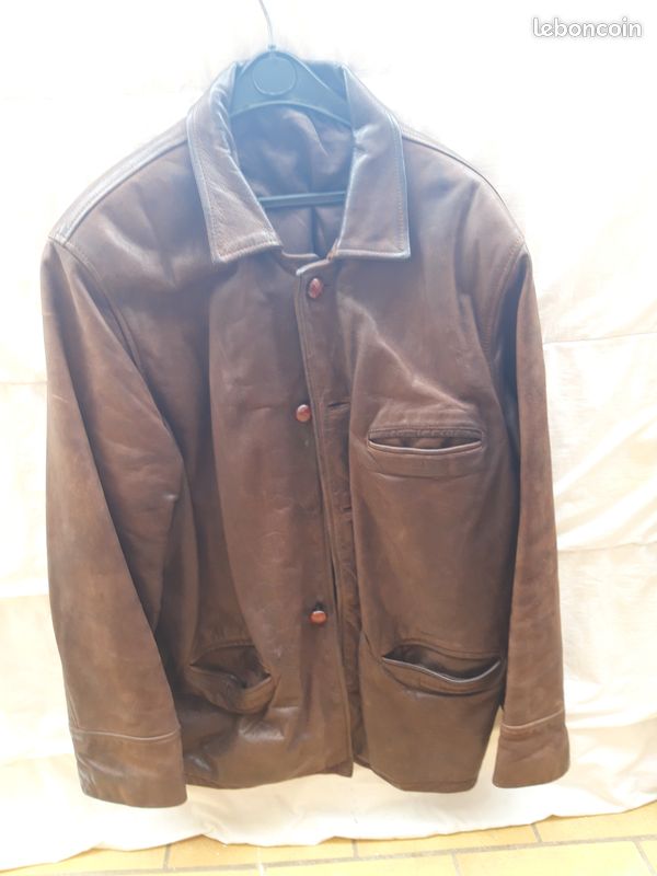Divers veste cuir bonne état homme (image 11)
