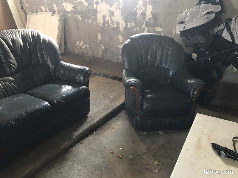 Salon canapé et 2 fauteuils (image 2)