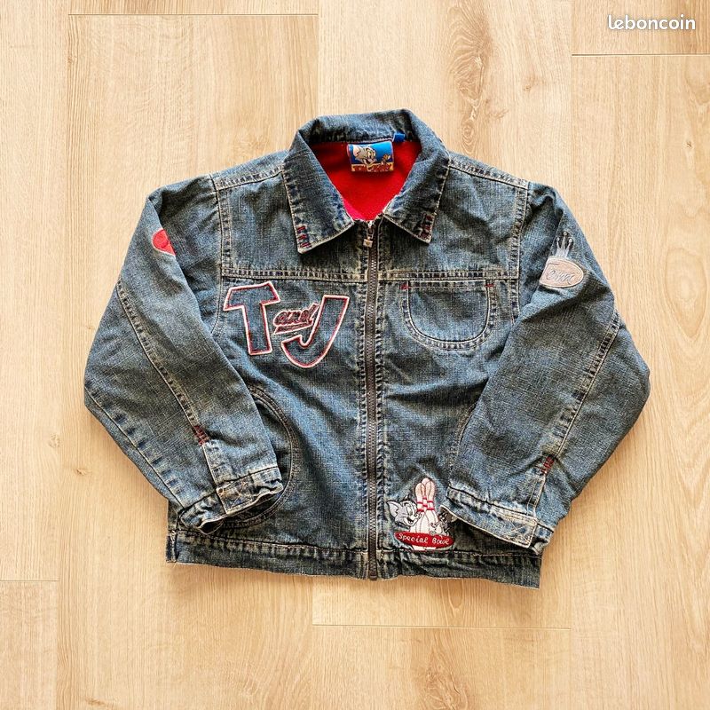 Looney Tunes Tom and Jerry Veste en Jeans Bleu Exclusive