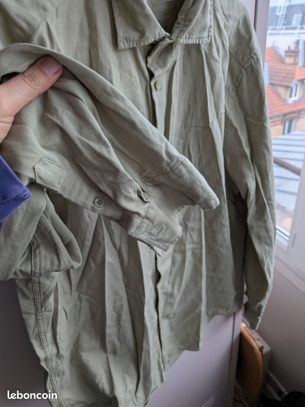 Chemise Zara Kaki Femme Taille M (L) - Occasion Très Bon état