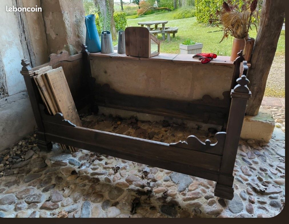 Banquette lit ancien - Ameublement