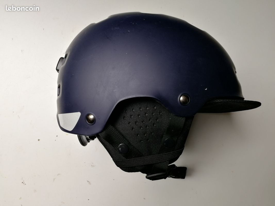 Casque vélo ville bol bleu fonce btwin (image 1)
