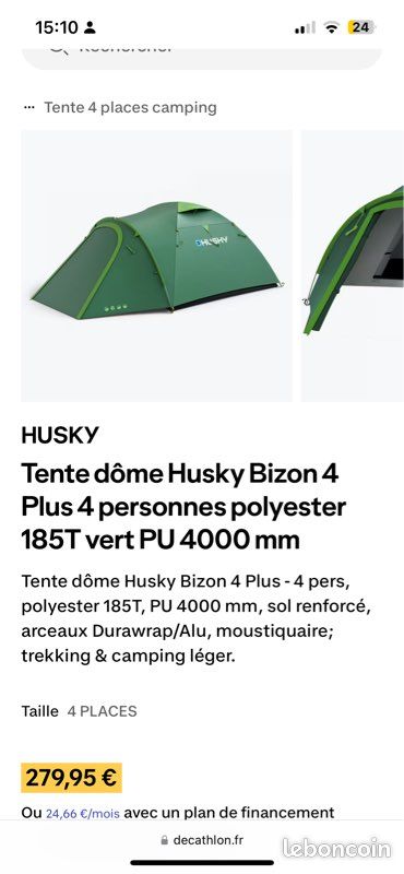 Husky Bizon 4 Plus Tentes camping/familiales