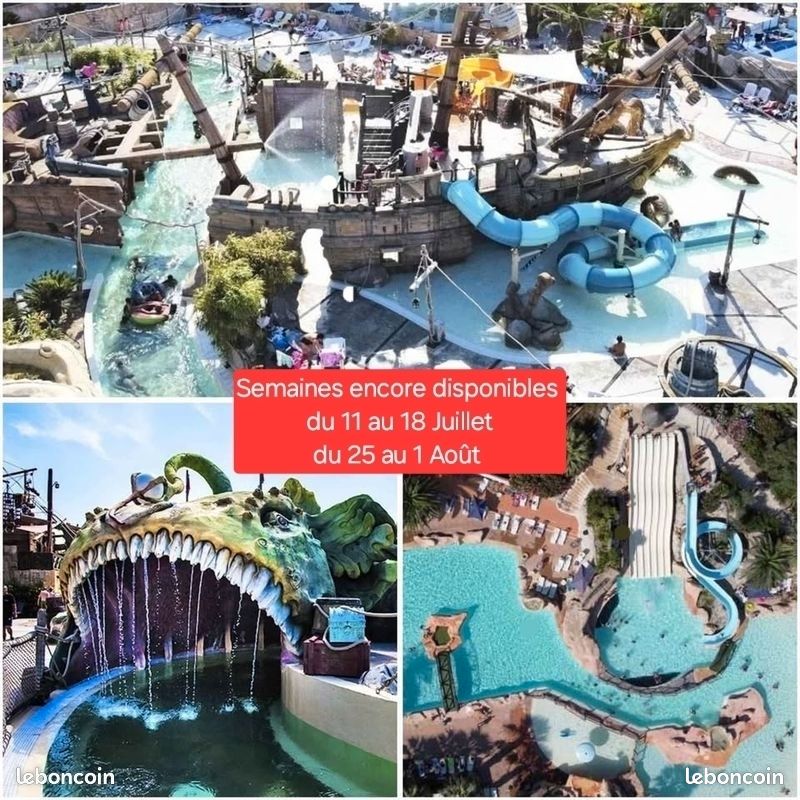 PARC PIRATE WORD AGDE Secteur VIP BEACH 4chambres dispo du 11 au 18 Juillet (image 1)