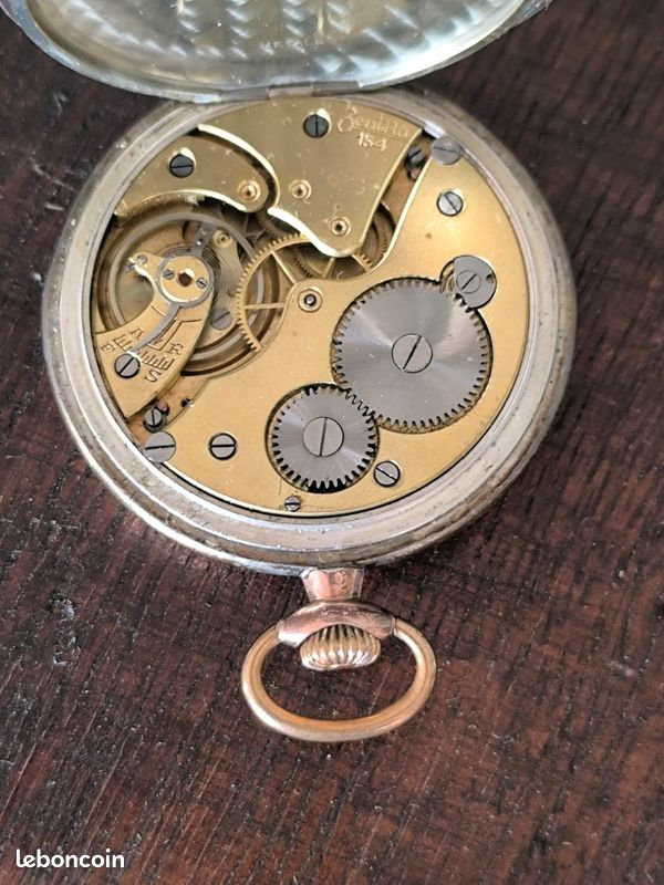 Montre à Gousset Argentan LF Extra Plate - Style Vintage - Elle Fonctionne - Occasion