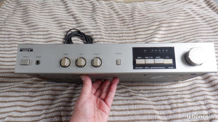 PLATINE CASSETTE STÉRÉO HiFi vintage SABA continental EDISON LE-9367