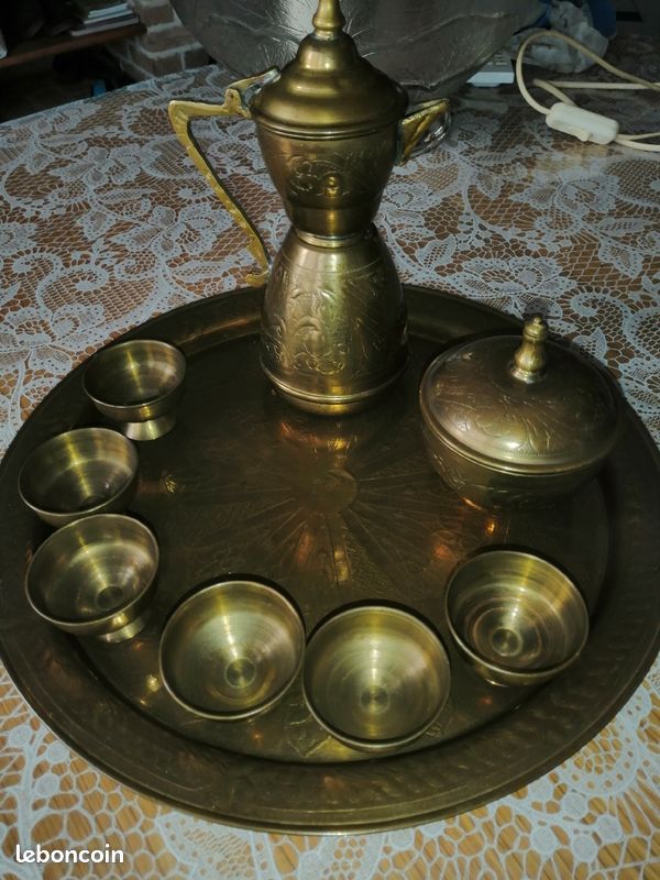 Service à thé marocain ancien XX eme (image 1)