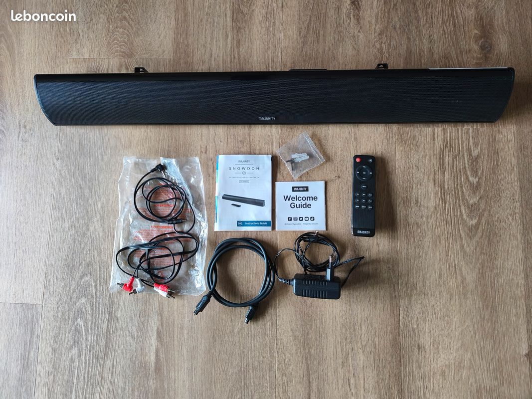 Barre de son 120 W Majority Snowdon bluetooth caisson de basse intégré (image 1)