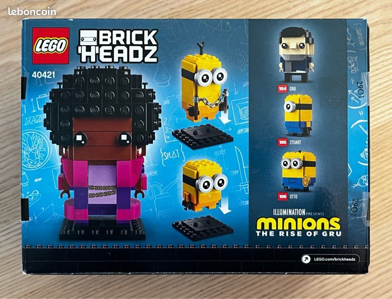 Neuf LEGO Brickheadz 40421 Minions The Rise of Gru Jeux Jouets