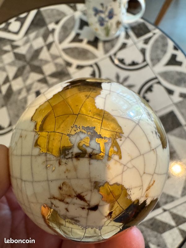 Globe terre en Emaux de Longwy (image 2)