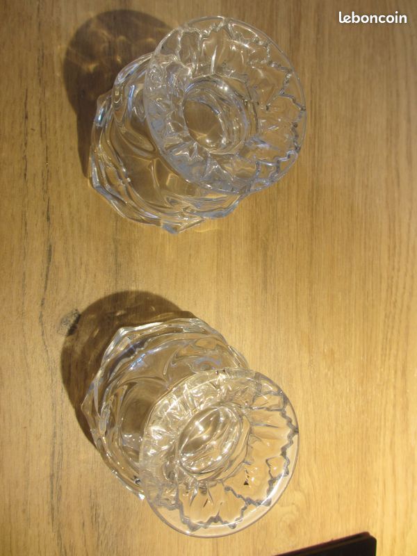 Bougeoirs en verre | | accessoires déco pas cher