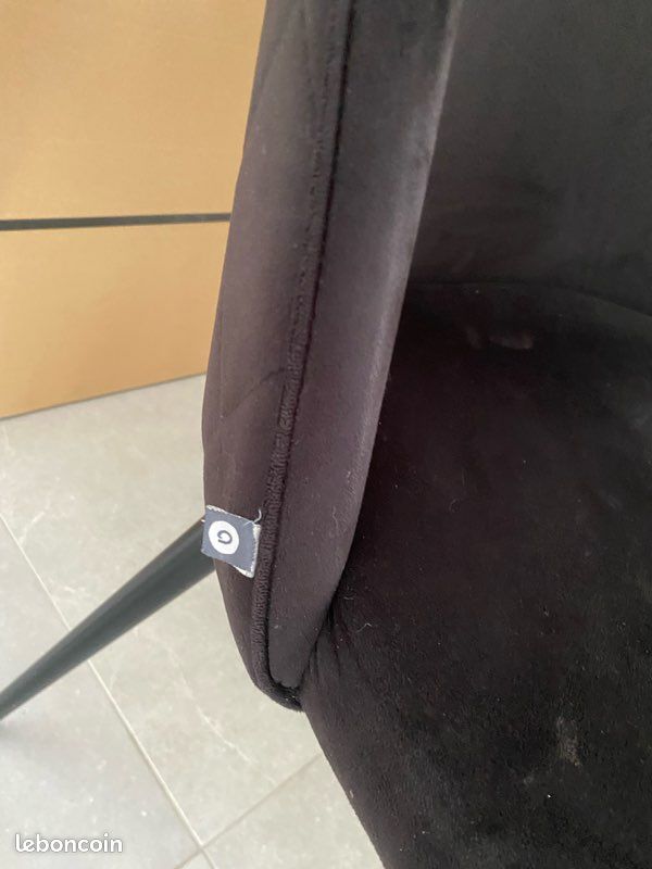 Lot de 4 chaises noires atmosphera (image 4)