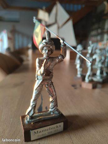 Figurine En étain Les Étains Du Prince : Officier Mameluck à Cheval, 1er Empire 1809, Signée, Sans Boîte