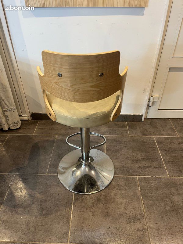 Chaise pivotante beige (image 3)