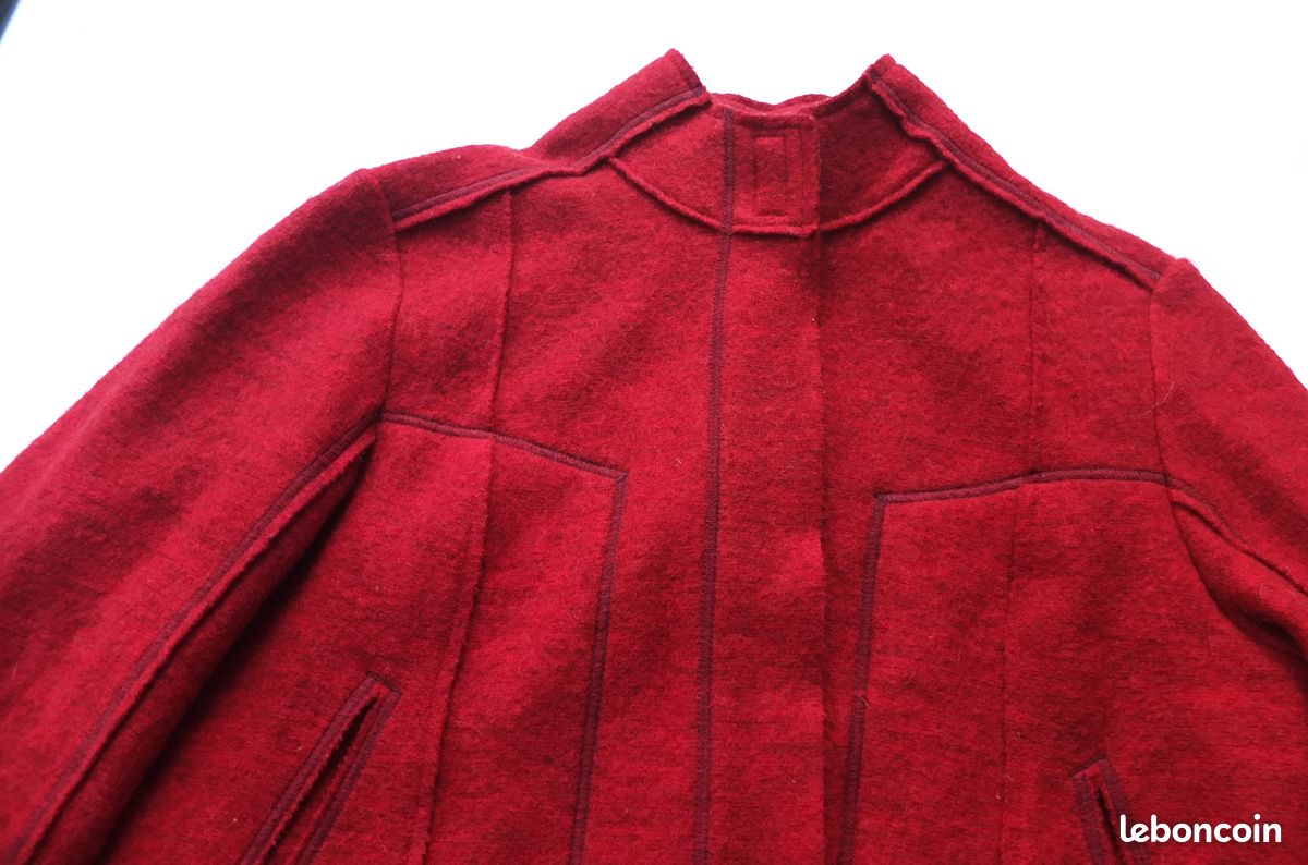 Manteau VESTE rouge COTELAC LUXE TBE (image 2)