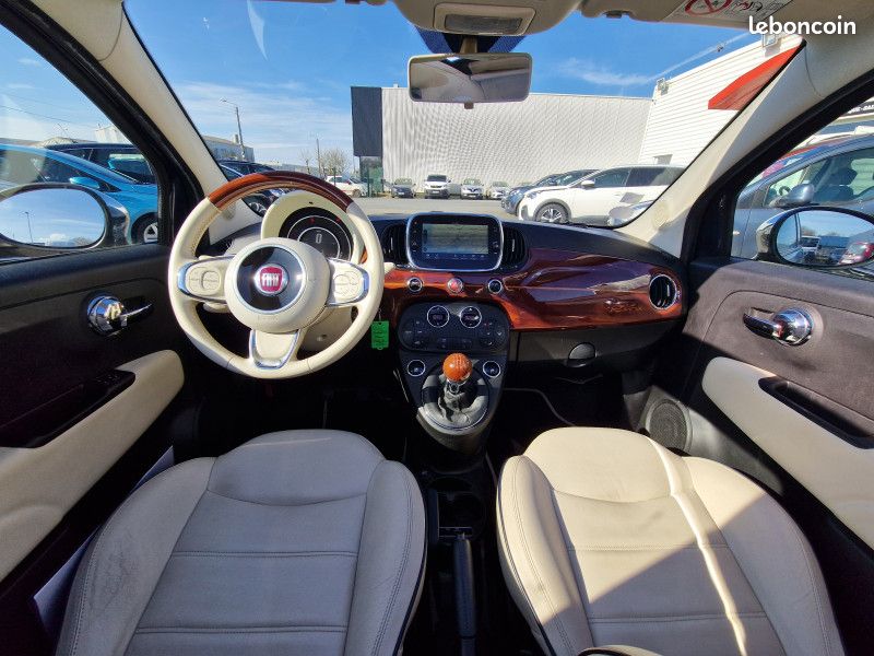 Fiat 500C 0.9 8V TWINAIR 105CH S&S RIVA (VOLANT BOIS) (image 10)