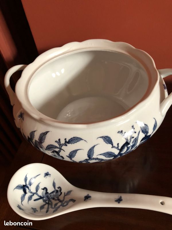 Vaiselle chinoise bleue et blanche (image 1)