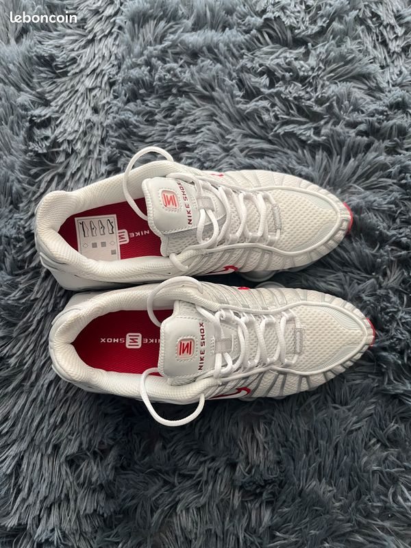 Shox blanche rouge (image 2)