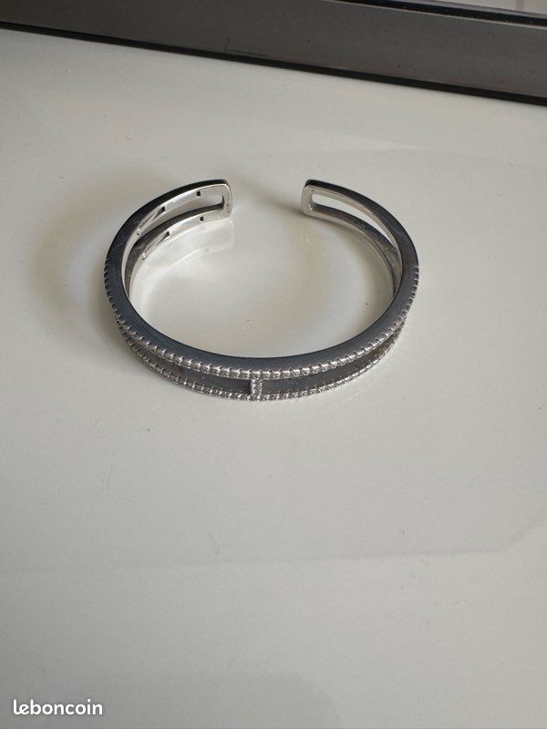 Bracelet jonc double ligne APM MONACO (image 1)