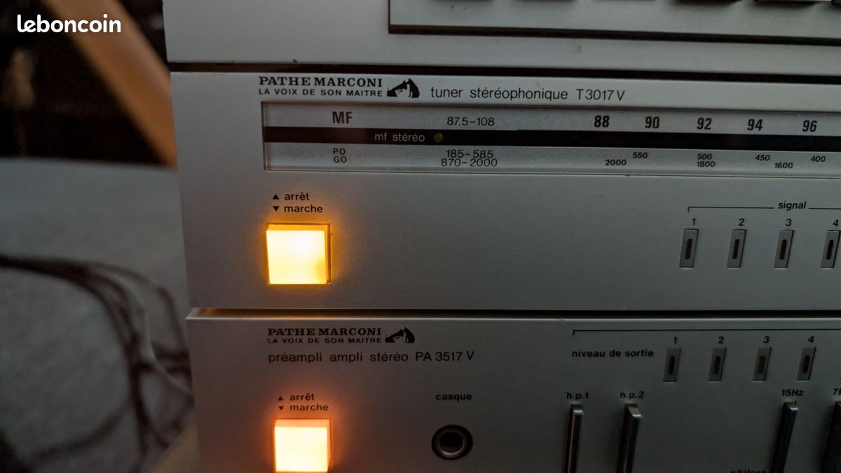 PATHE MARCONI PA 5015 V Préampli Ampli Stéréo EUR 85,00 - FR