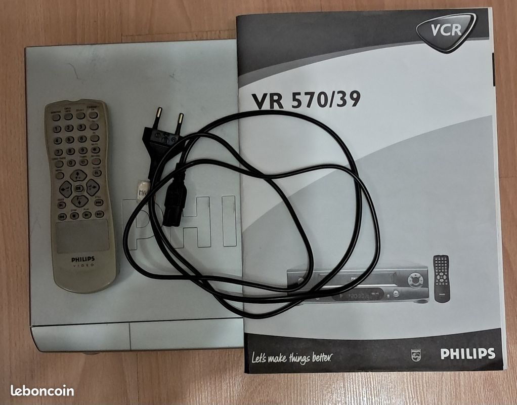 Télécommande Officielle Pour Magnétoscope (VHS VCR) Et TV Philips - Occasion Fonctionnelle