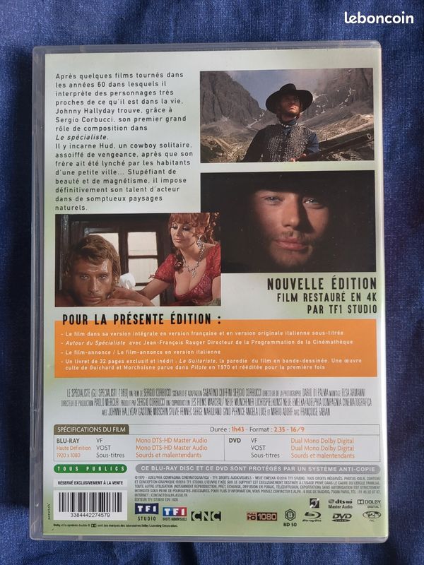 Coffret Blu ray + DVD + BD Le Spécialiste (Johnny Hallyday. Fourreau cartonné ) (image 3)