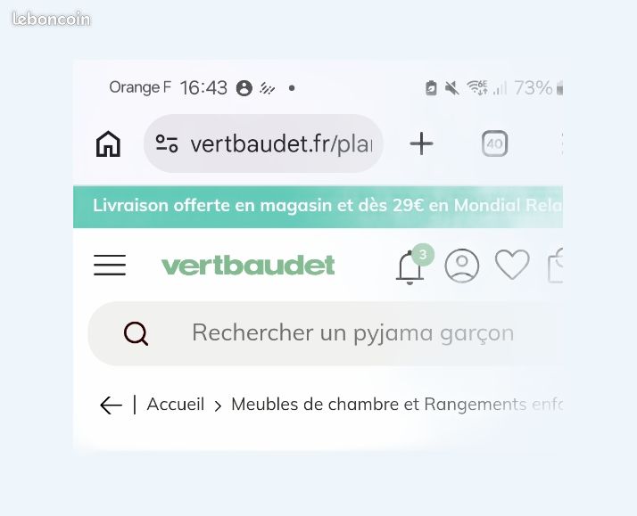 Plan à langer amovible - Verbaudet (image 1)